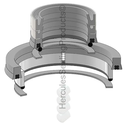 Allis Chalmers - After Market Parts Hydraulic Cylinder Repair Kit- 4 X 4-1/2  W/FEEDTUBE 4907474